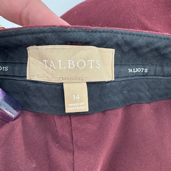 Talbots Woven in Italy LUXE VIRGIN WOOL STRAIGHT LEG PANTS - Picture 8 of 11